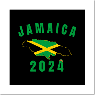 Retro Jamaica Family Vacation 2024 Jamaican Holiday Trip Posters and Art